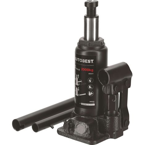 Cric hydraulique bouteille 2 Tonnes de 158 à 308 mm - AUTOBEST (1/5)
