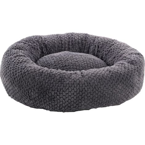 Panier pour Chien Chat Gris - 70x70x26cm - Lit pour Chien Chat - Lavable - Fond Anti-dérapant - Housse Amovible Lieu de Couchage Doux et Confortable (1/3)