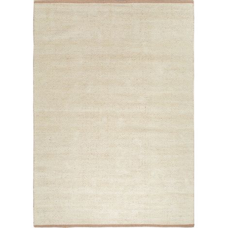 Alfombra rectangular en poliéster y yute Kalina SKLUM 160 x 230 cm