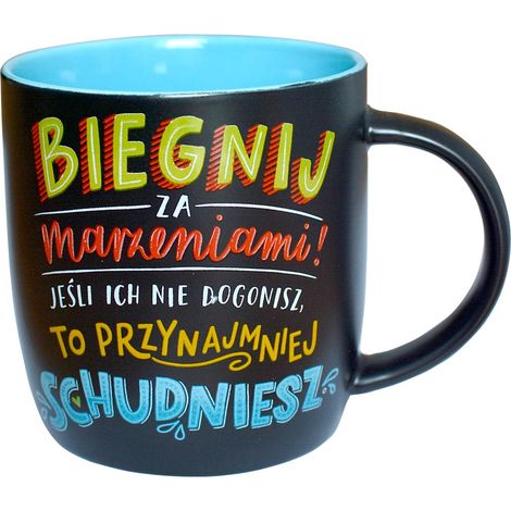 Taza pizarra 300ml "Corre por tus sueños" TB-002
