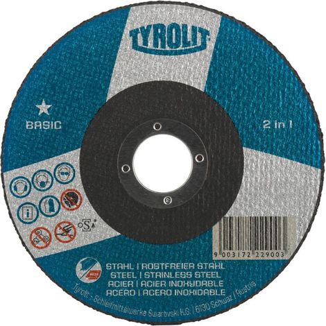 Disco da taglio 2in1 41C 125x1,0x22,23 A60Q-BFB TYROLIT 34332871 (1/4)