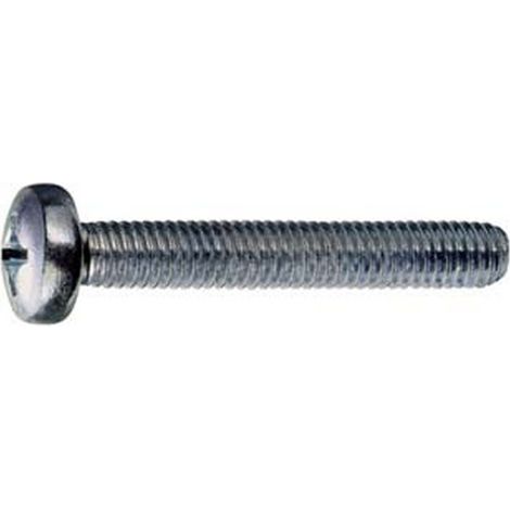 100PZ VITI PER METALLO 4.8 TESTA CILINDRICA INTERAMENTE FILETTATA - ø mm.8x40