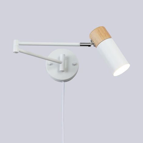 Applique murale extensible avec prise "Logan" - Blanc (1/5)