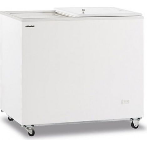 Congélateur statique à coffre avec porte coulissante pleine Modèle FR300PSSL - KlimaItalia