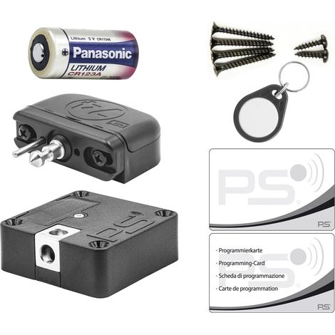 Solo Elektronikschloss Set 125 kHz - RFID, automatisch schließend, 1 Stück (1/5)