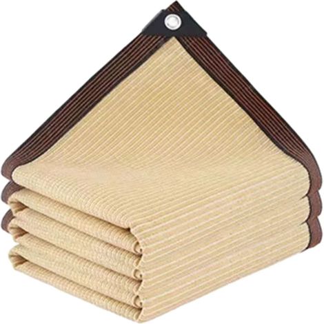 Toile d'ombrage extérieure, bâche pare-soleil pour pergola, maille résistante avec œillets, protection UV, tissu perméable pour jardin, terrasse et patio, renforcée (1/5)