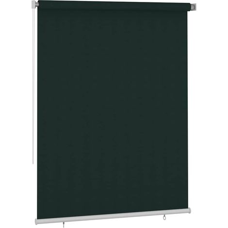 Tenda a rullo Tenda avvolgibile per Esterni 185(L)x230(A) cm Verde scuro HDPE (1/3)