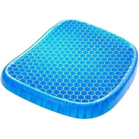 Gel-Sitzkissen, atmungsaktives Gelkissen, Anti-Dekubitus-Kissen mit rutschfestem Bezug zur Linderung von Rückenschmerzen, Kissen für Auto/Büro/Zuhause/Rollstuhl (1/5)