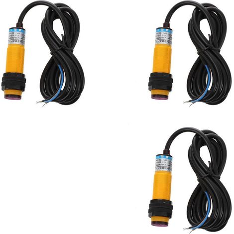 3X DC 3 fils 6-36V PNP IR Poelectric Sensor Switch 30cm E18-B03P1 (1/5)