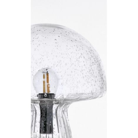 Lampada da Tavolo Vetro Trasparente Moderna Interno H25,5 - MEI-XIN - Colore: Grigio (1/5)