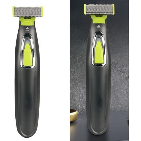 Tondeuse à barbe électrique rechargeable par USB, silencieuse, à double lame, lavable, idéale pour la maison et les voyages. (1/5)