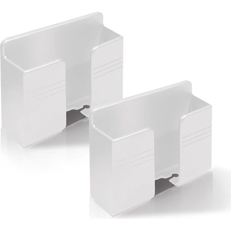 2er-Pack Wandhalterungen für Telefone, Wandhalterung für Telefone, universelle Schreibtischhalterung mit Klebestreifen, weiß (1/5)