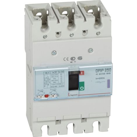 Disjoncteur magnétothermique DPX³ 250 3P 250 A 50 kA - LEG420269