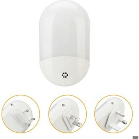 Veilleuse [Lot de 2], Veilleuse LED murale automatique Plug and Play avec capteur crépusculaire, Veilleuse pour chambre d'enfant (1/4)