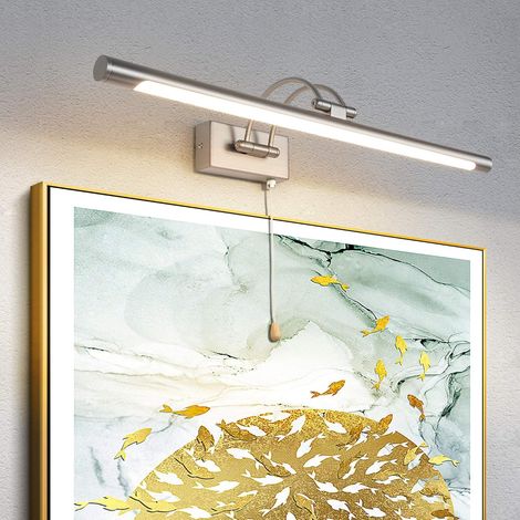 1 Applique Murale LED, Bras Réglable 270°, Acier Inoxydable, IP44, Pour Salle De Bain Et Tableau