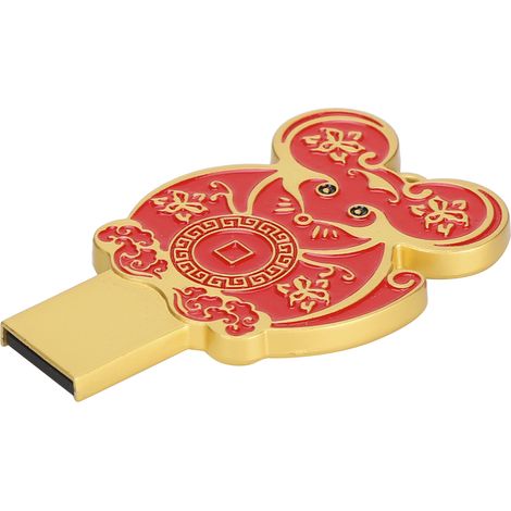 Clé USB 2.0 portable en métal étanche pour Windows 7/8/10/Vista/XP/Unix, stockage de données 32 Go (1/5)