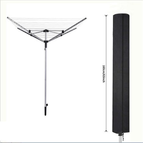 Lntyq Terrassenschirm-Abdeckung, wasserdichte Schirm-Abdeckungen für 16830cm Außenschirme Markt-Sonnenschirm-Abdeckungen, Schwarz (1/5)