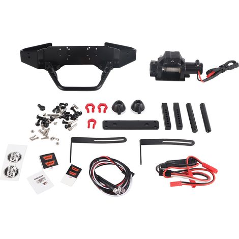 Pare-chocs avant métallique avec support treuil pour TRAXXAS TRX-4 / SCX10 II 90046 90047 pièces RC (1/5)