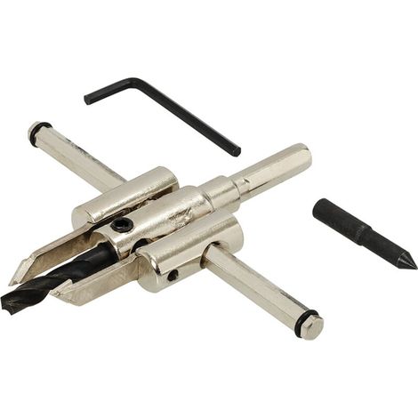 Scie trépan réglable 30 - 120 mm – Alliage d'acier – Pour perçage précis dans bois dur et béton – Outil professionnel (1/5)