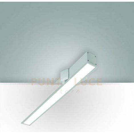 TURNER INCASSO ALLUMINIO 29W 4000K 3570LM OPALE IP40 100CM