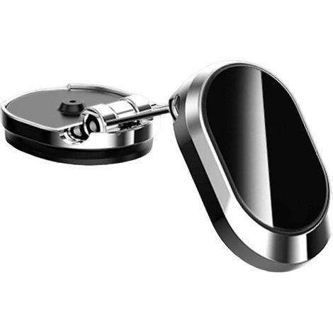 Klappbarer magnetischer Handyhalter fürs Auto, drehbare 360°-Navigationshalterung für das Armaturenbrett-Silver
