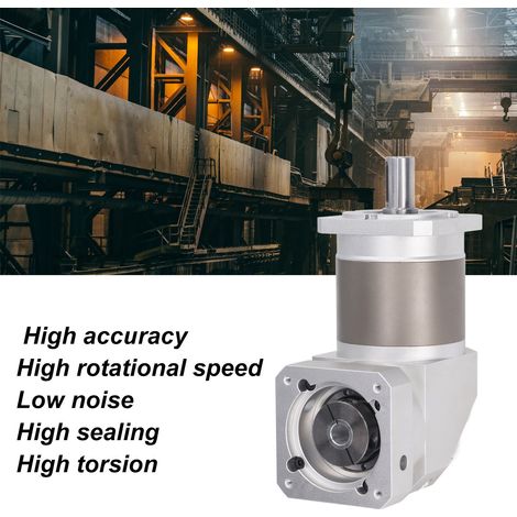 Réducteur de vitesse en acier allié, engrenage planétaire à angle droit pour moteur pas à pas, machine CNC laser, couple 105Nm, 50:1 (1/5)