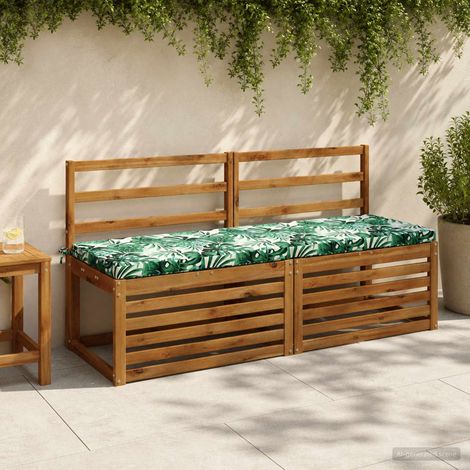 vidaXL 2-Piece Bench Cushions SOEST 100% Polyester Leaf Pattern (1/5)