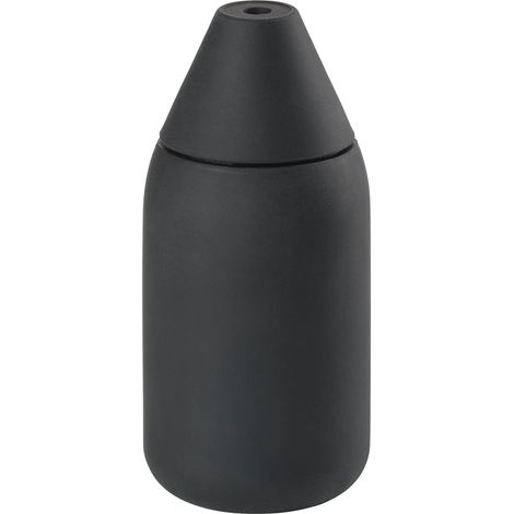 Dispensador de jabón individual, diámetro 7 x 15 cm, 0,3 litros, negro.