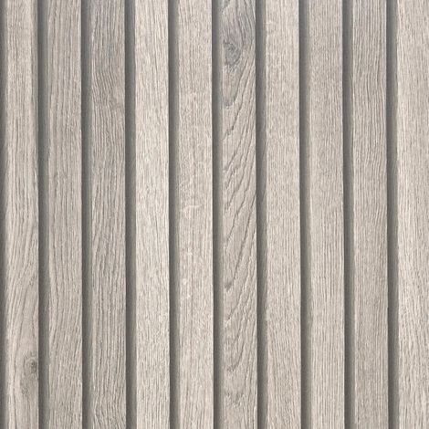 Papier Peint Effet Bois Panneau Gris 60 cm × 300 cm Papier Adhesif pour Meuble Mural Bois Gris Pour Salon Chambre Revetement Plan de Travail Cuisine Lavable Stickers Porte Salle de Bain (1/5)
