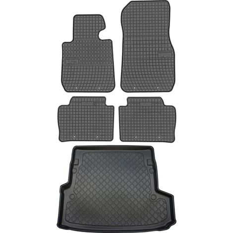 BMW 3er F31 Touring (01.2012–02.2019) – SET: Gummifußmatten + Kofferraummatte