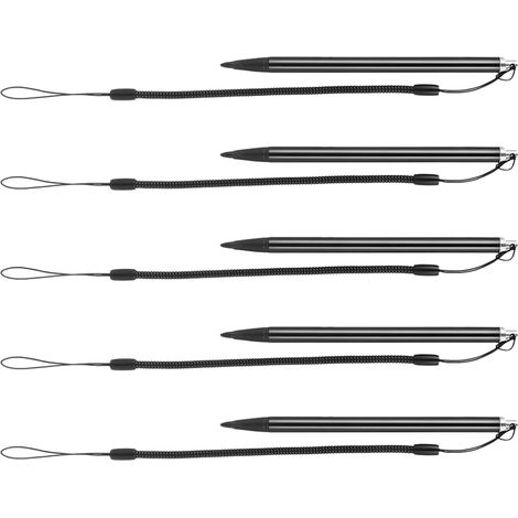 Stylet pour Écran Tactile Résistif 5pcs avec Corps Ergonomique Léger en Plastique et Aluminium, Corde Anti-Perte, pour Tablette et Téléphone en Réunion (1/5)