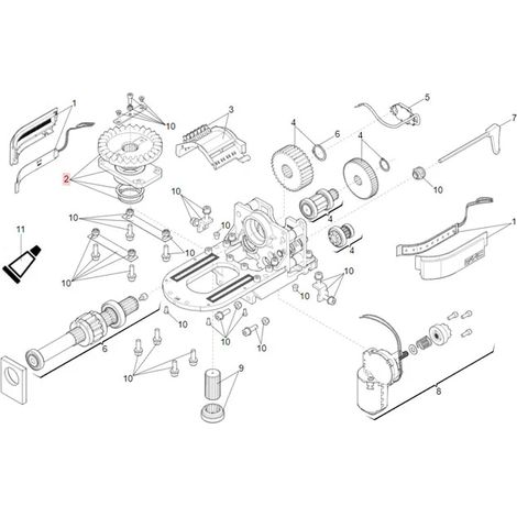 faac pièce détachée groupe face gear s2500i 63003378 (1/3)