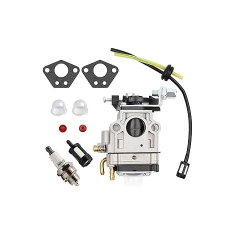 Carburateur Débroussailleuse 52cc 49cc 43cc Carbu Kit Carbu avec Joint Tuyau, Bougie et Filtre à Essence (1/5)
