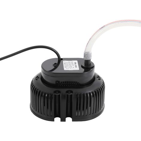Pompe de piscine 75 W pour pataugeoire, pompe filtrante avec conduite d'eau, connexions, pompe filtrante IPX8 pour bassins, piscines, fontaines, aquariums, irrigation agricole (noir)