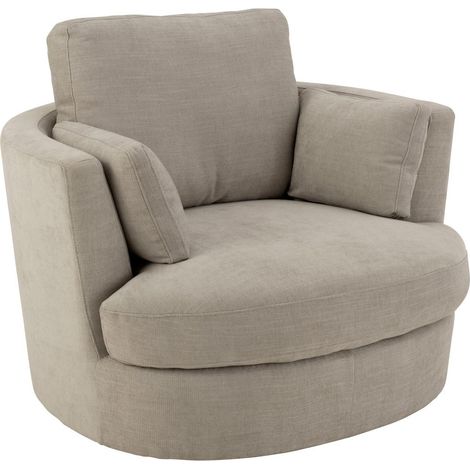 Fauteuil Pivotant "Swiv" 109cm Gris (1/5)