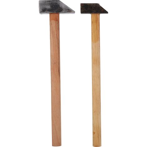 2 pièces Marteau en Fer à Manche en Bois pour la Fabrication et Réparation de Bijoux (1/5)
