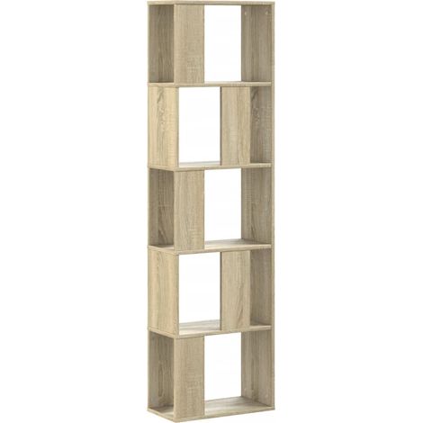 Maison Exclusive - Bücherregal 5 Böden Sonoma-Eiche 45x23,5x162,5