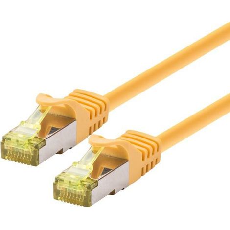 LOGON S/FTP AWG26 LSOH 7m CAT6A 500MHz Patchkabel - Gelb, TCR6ASS070Y
