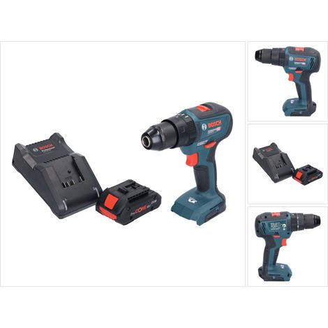 Bosch GSB 18V-55 Professional Perceuse-visseuse à percussion sans fil 18 V 55 Nm Brushless + 1x batterie ProCORE 4,0 Ah + chargeur (1/5)