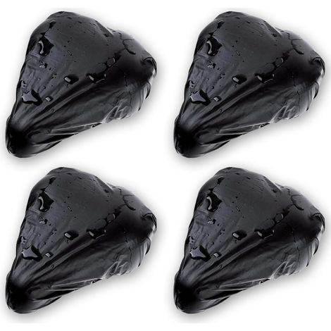 Lot de 4 housses de selle de vélo imperméables, housse de pluie pour selle de vélo avec-AquaForge (1/5)