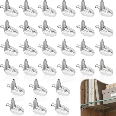 Taquets pour Étagères Cheville de Support Taquets pour Étagères pour Armoire, Meuble, Placard et Planche Étagère en Verre (1/4)