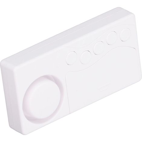 Cette alarme de porte sans fil à capteur magnétique est une alarme quatre-en-un pour portes et fenêtres, adaptée aux portes, fenêtres, congélateurs de supermarché et armoires de classement. (1/5)