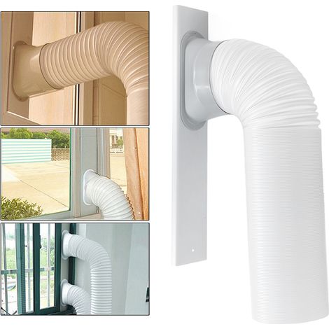 Tragbares Klimaanlagen-Ablenkset (3-teilig): Schiebefenster-Set + 15-cm-Fensteradapter + 15-cm-Abluftschlauch für tragbare Klimaanlagen (1/5)