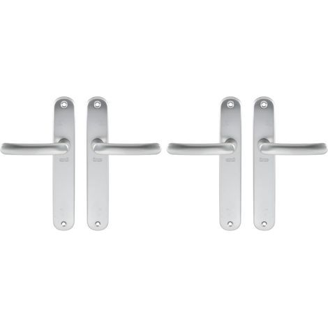Satz Aluminium-Hebelgriffe auf Rosette, 195 mm Lochabstand, für Küche und Wohnzimmer (1/3)