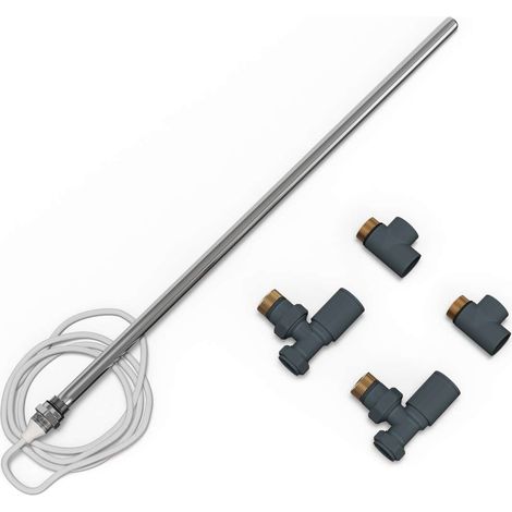 Talus - Dual Fuel Towel Rail Kit 500w Standard Anthracite (1/2)
