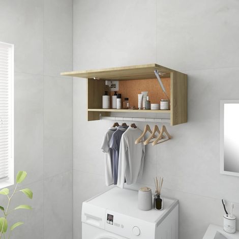 Armadio Rovere Sonoma 70x32,5x35 cm in Legno Multistrato vidaXL