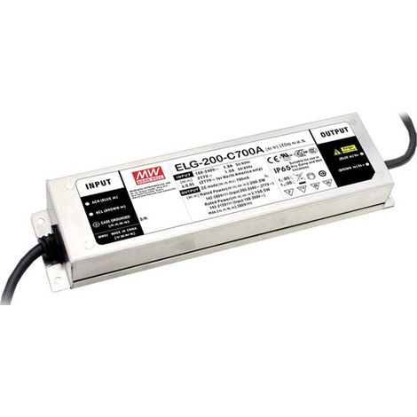 Mean Well ELG-200-C1400B-3Y Driver de LED à courant constant 198.9 W 1400 mA 71 - 142 V/DC fonction dimmeur 3 en 1, dimmable, montage sur des surface Q483002 (1/2)