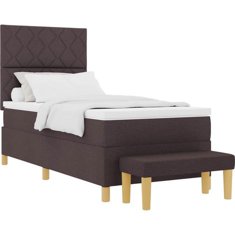 Maison Exclusive - Boxspringbett mit Kissen Dunkelbraun 200 x 100