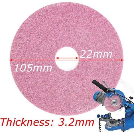 disques de ponçage pour tronçonneuse 105 x 3,2 mm, affûteuse de chaîne 325 et 3/8 lp (1/5)