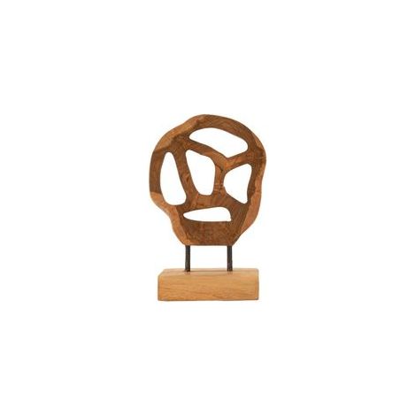 Mauro Ferretti Sculpture Bois Teck Recyclé 18x10x27 cm (1/5)